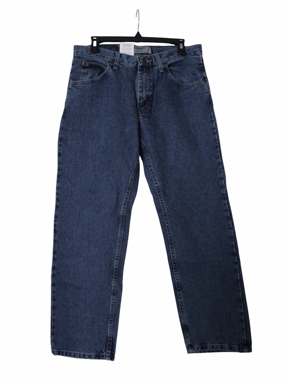 Wrangler Regular Fit Men’s Jeans 32x28 Vintage Blue NWT 100% Cotton Denim